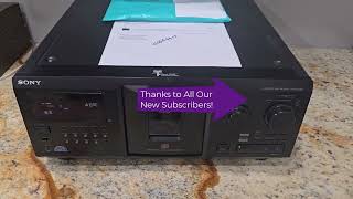 Al Preshipping Video 00069912 Sony CD Player CDPCX355 [upl. by Arriet]