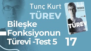 Türev 17  Bileşke Fonksiyonun Türevi  Test  5  Sayfa 24 [upl. by Kimber218]