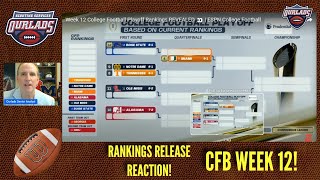 College Football Rankings Release Reaction Week 2 [upl. by Eizzil]