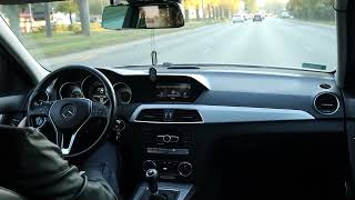 POV Mercedes Benz C CLASS S204 2012 ASMR  ŁÓDŹ  KONSTANTYNÓW [upl. by Itraa]