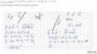 Vecteurs colinéaires [upl. by Liba]