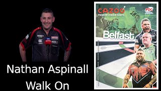 Nathan Aspinall 🏴󠁧󠁢󠁥󠁮󠁧󠁿 Walk on Premiere League 2023 Night 1 Belfast [upl. by Alisander]