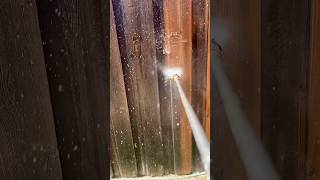 Pressure Washing a fence for stain preparation fencestaining [upl. by Airamat412]