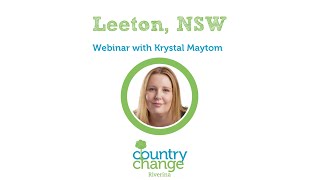 Leeton webinar with Krystal Maytom [upl. by Anayik]