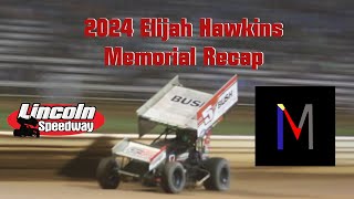 6824 Lincoln Speedway 410 Sprints Recap [upl. by Senga357]