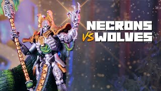 Necrons vs Space Wolves  Warhammer 40k 10th Edition Battle Report [upl. by Eiramllij]