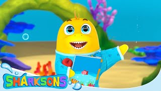 Back to School  The Sharksosns  Songs for Kids  Nursery Rhymes amp Kids Songs [upl. by Winfield820]