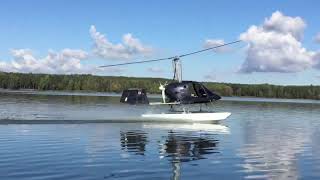 Takeoff of Tercel from Trendak with floats [upl. by Assirralc668]