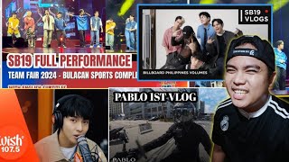 SB19  TM TeaM Fair 2024 • Pablo 1st Vlog • Billboards Vlog • Justin Kaibigan Wish Live Reaction [upl. by Dorolisa]