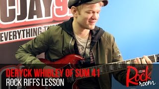 Deryck Whibley of Sum 41 Guitar Riffs Lesson [upl. by Cynera50]