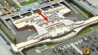 Así será el nuevo Aeropuerto de Santiago [upl. by Annaynek]