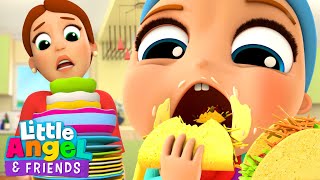 The Taco Song with Baby John  Little Angel And Friends Kid Songs [upl. by Tamma]