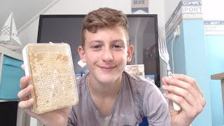 ASMR Eating Raw HoneyCombsticky soundseating sounds lovely ASMR s [upl. by Balf]