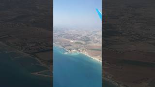 Larnaca South Cyprus flight larnaca larnacaairport jazeeraairways sky flying overcyorus [upl. by Howie]