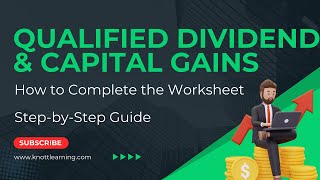 Qualified Dividend and Capital Gains Tax Worksheet [upl. by La Verne]