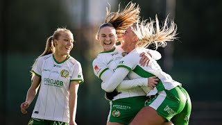 HÖJDPUNKTER  Hammarby 60 Vittsjö  OBOS Damallsvenskan 2024 [upl. by Nnylrebma]