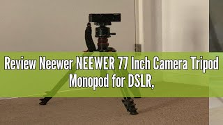 Review Neewer NEEWER 77 Inch Camera Tripod Monopod for DSLR Phone with 360° Panoramic Ball Head 2 [upl. by Horvitz]