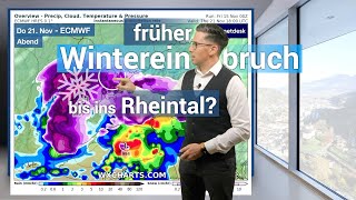 Der erste Schnee bis ins Rheintal kündigt sich an Wetterring Regional Wetter 15112024 ￼ [upl. by Bruyn]