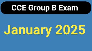 CCE Group B Exam 2024 GSSSB CCE Group B Exam January 2025 gpsc civilserviceexam education cce [upl. by Lamag]