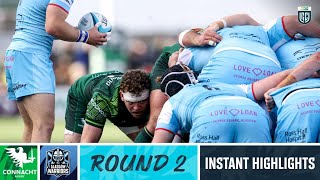 Connacht v Glasgow Warriors  Instant Highlights  Round 2  202324 [upl. by Ellehcim861]