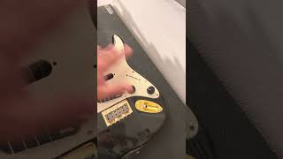 Squier Mini Stratocaster Travel Guitar Modification Quick Step 2 Update from JediJingleMaker [upl. by Eldreda]