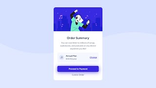 Order summary component  HTML amp CSS  Frontend Mentor Challenges [upl. by Bently]