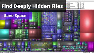 Find deeply hidden files  Free up space  WinDirStat Windows [upl. by Franni690]