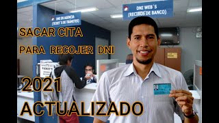 Como sacar una cita en la RENIEC por internet 2024 I Para recoger DNI por Duplicado o Renovación DNI [upl. by Dieball]