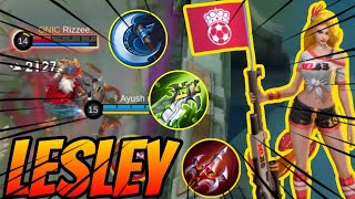 LESLEY INSANE TRUE DAMAGE 🥵  mlbb lesley [upl. by Enovahs]