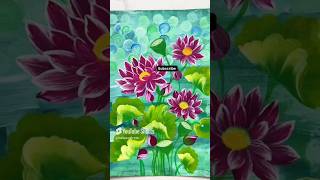 Lotuses flower painting colour  shorts  ytshort [upl. by Jael]