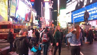 10 Minutes Walking in Times Square New York City [upl. by Godred66]