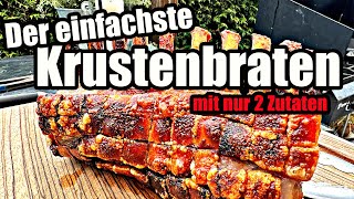 Krustenbraten vom Gasgrill einfacher geht´s nicht  The BBQ BEAR [upl. by Branen]