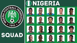 NIGERIA Squad For International Friendlies March 2024  Nigeria Squad  FootWorld [upl. by Demah]