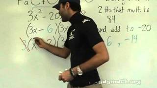 Algebra 2  Factoring Trinomials  Berry Method [upl. by Bolme]