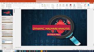 Dynamic malware analysis [upl. by Renzo]