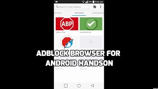 New Adblock Browser For Android HandsOn [upl. by Potts943]