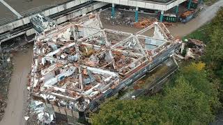 Shipley tax office demolition first steps in removing the building [upl. by Apfel]