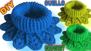 Cuello para NIÑA a crochet Paso A Paso Todas las Tallas [upl. by Arrehs301]