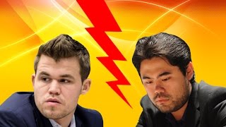 Magnus Carlsen vs Hikaru Nakamura  Bullet Chess 9 games [upl. by Nyrtak]