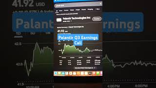 Palantir Q3 Earnings Call Webcast Stock Rally [upl. by Noll338]