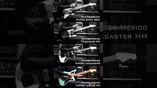 Fender Mexico Strat SSH vs Tele HH vs Jazzmaster vs Jaguar HH  Nirvana  Smells Like Teen Spirits [upl. by Ferri491]