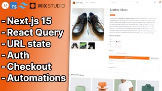 Build A Complete ECommerce Website Nextjs 15 React Query Tailwind CSS TypeScript Wix Studio [upl. by Lyman]