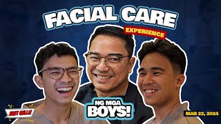 Facial Care experience ng mga boys [upl. by Nymzaj]