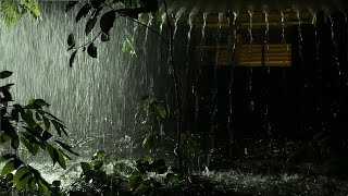 Deep Sleep Instantly With Heavy Rain On Roof amp Thunder  Relaxing Rain Sounds For Sleep Meditation [upl. by Akcirred605]