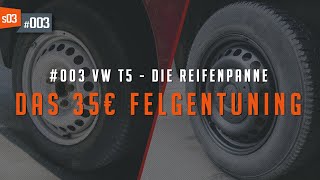 03 • Stahlfelgen Aufbereiten für unter 40€  VW T5 Camper Umbau [upl. by Nerissa]