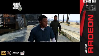 Grand Theft Auto V AMD Eyefinity 4K 329  Maximum Settings   RX 6600  R5 5600 [upl. by Malkah]