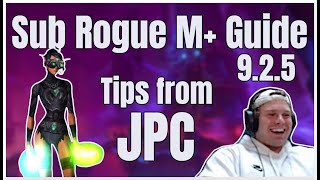 Learning Rogue from JPC  Sub Rogue Mythic Guide  Shadowlands 925 [upl. by Asselim733]