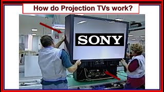 How did SONY Make REAR SCREEN PROJECTION TV television technology history electronics VIDEO Japan [upl. by Nevur]