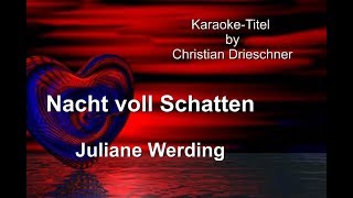 Nacht voll Schatten  Juliane Werding  Karaoke [upl. by Madigan483]