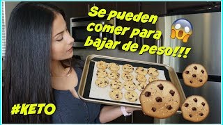 LAS MEJORES GALLETAS DE CHIPS DE CHOCOLATE KETO  COOKIES  DIETA CETOGÉNICA  KETO DIET [upl. by Yennaiv]